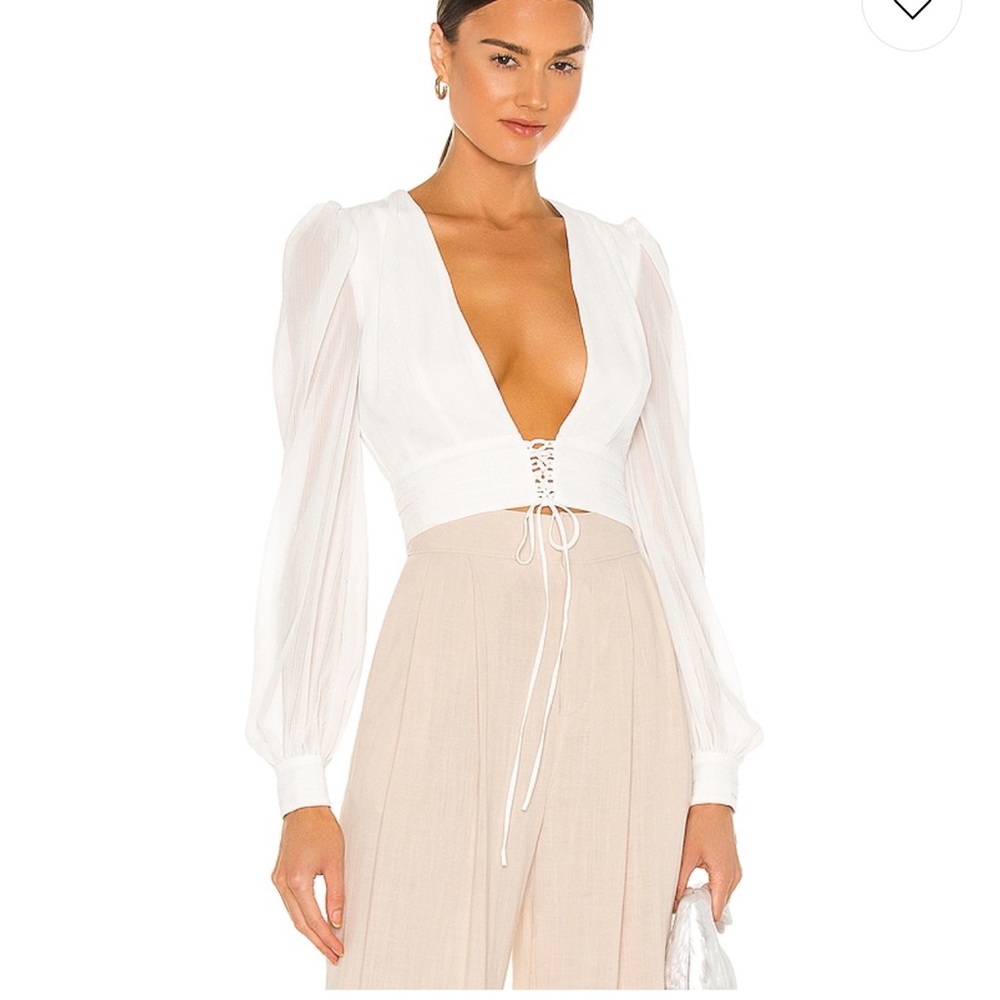 White NBD revolve top, brand new